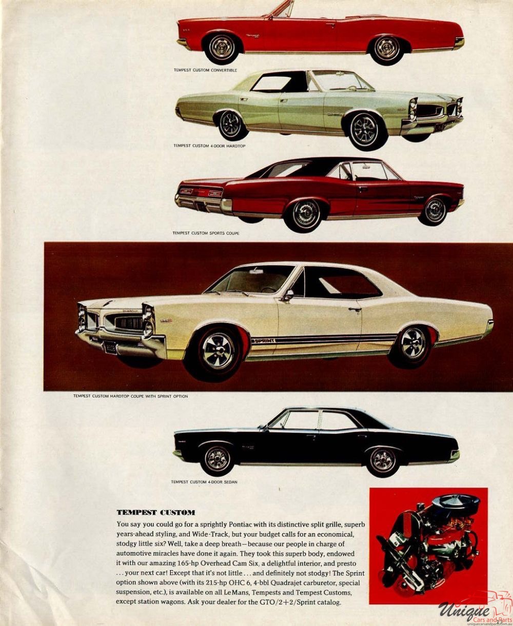 1967 Pontiac Full-Range Brochure Page 1